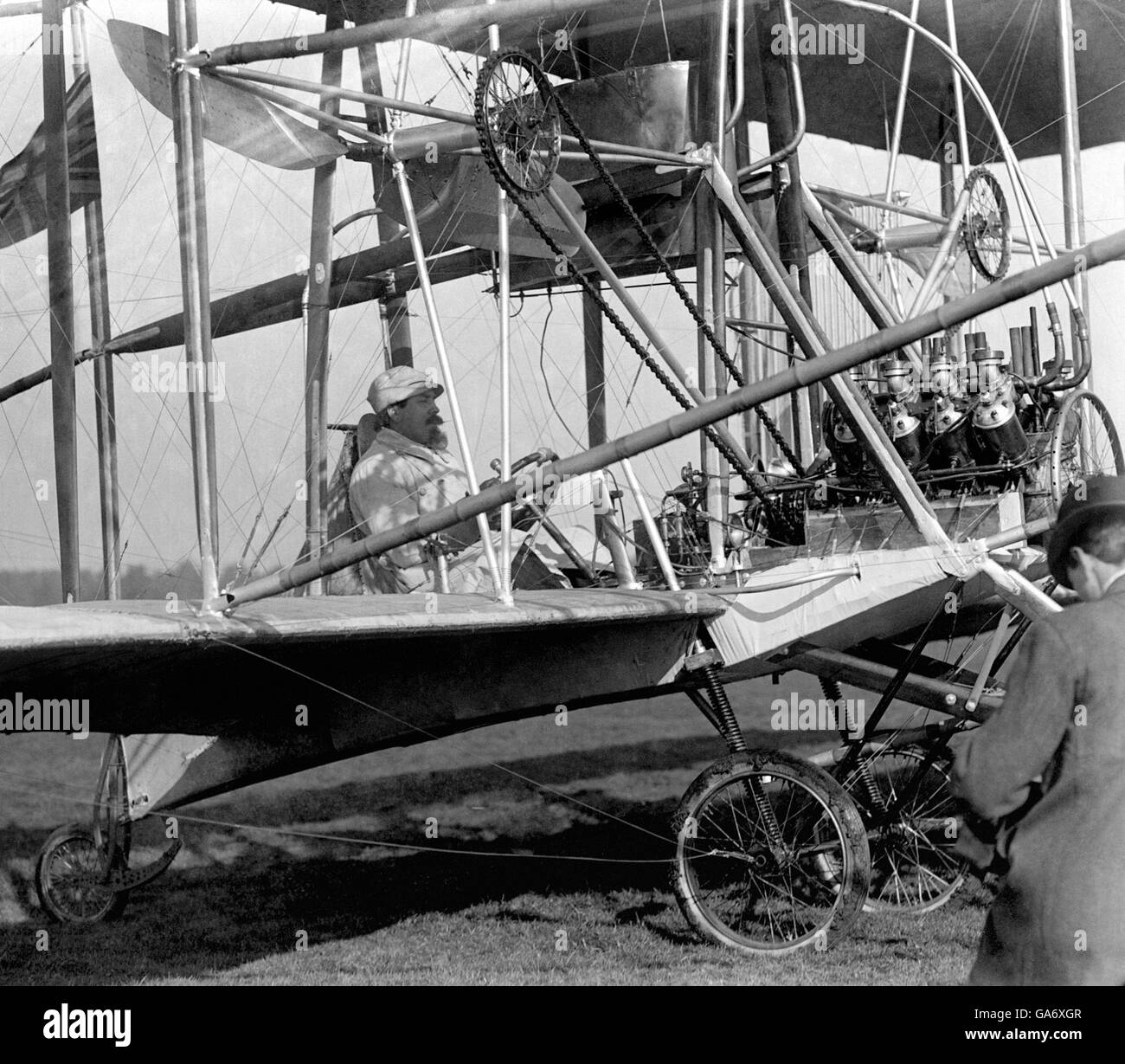 First British Powered Flight Stock Photo Alamy