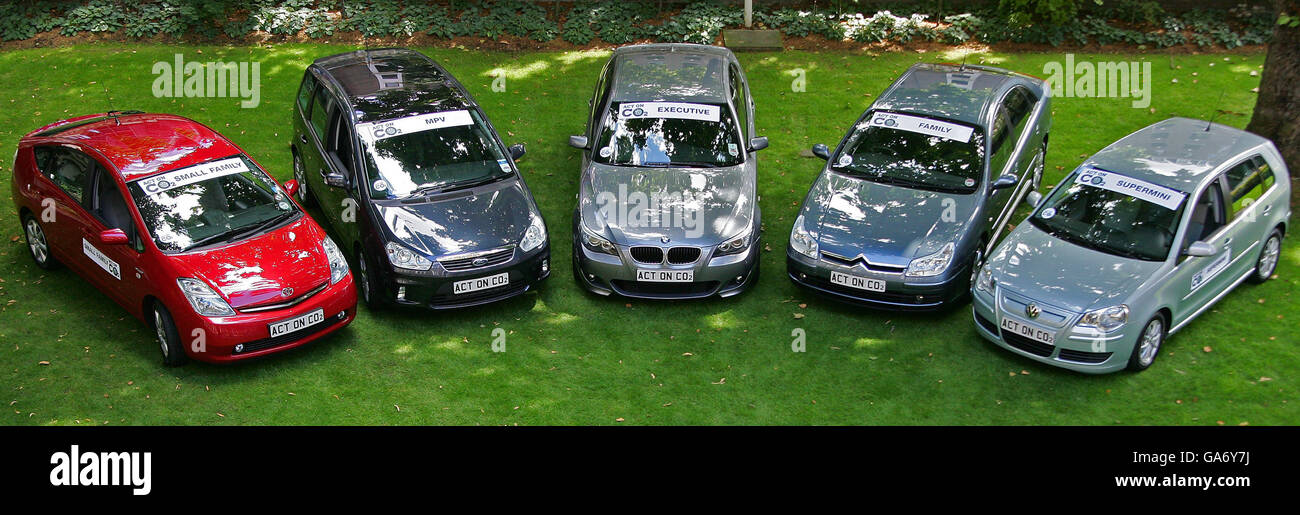 Guide to greenest cars Stock Photo Alamy