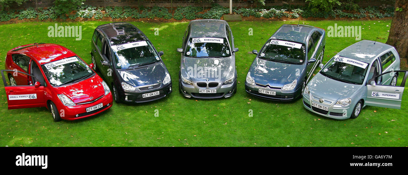 Guide to greenest cars Stock Photo Alamy