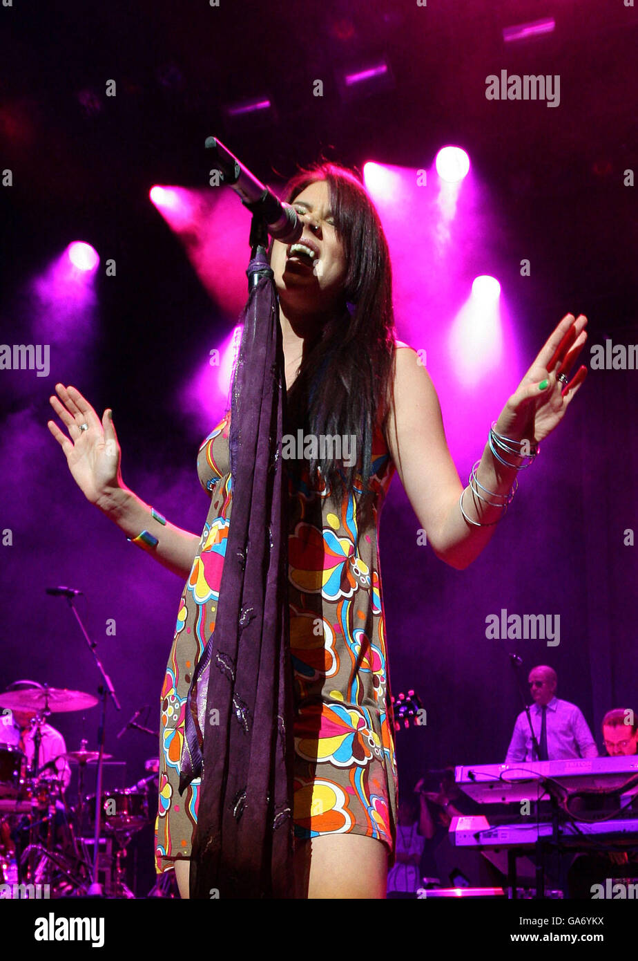 Joss Stone performs in concert at the Indigo2 in the O2 Arena in Greenwich, south-east London. Stock Photo