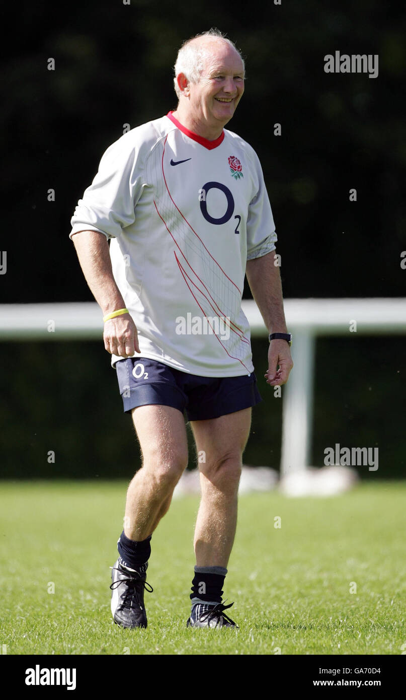 Rugby Union England Training Session Bath University. Coach Brian