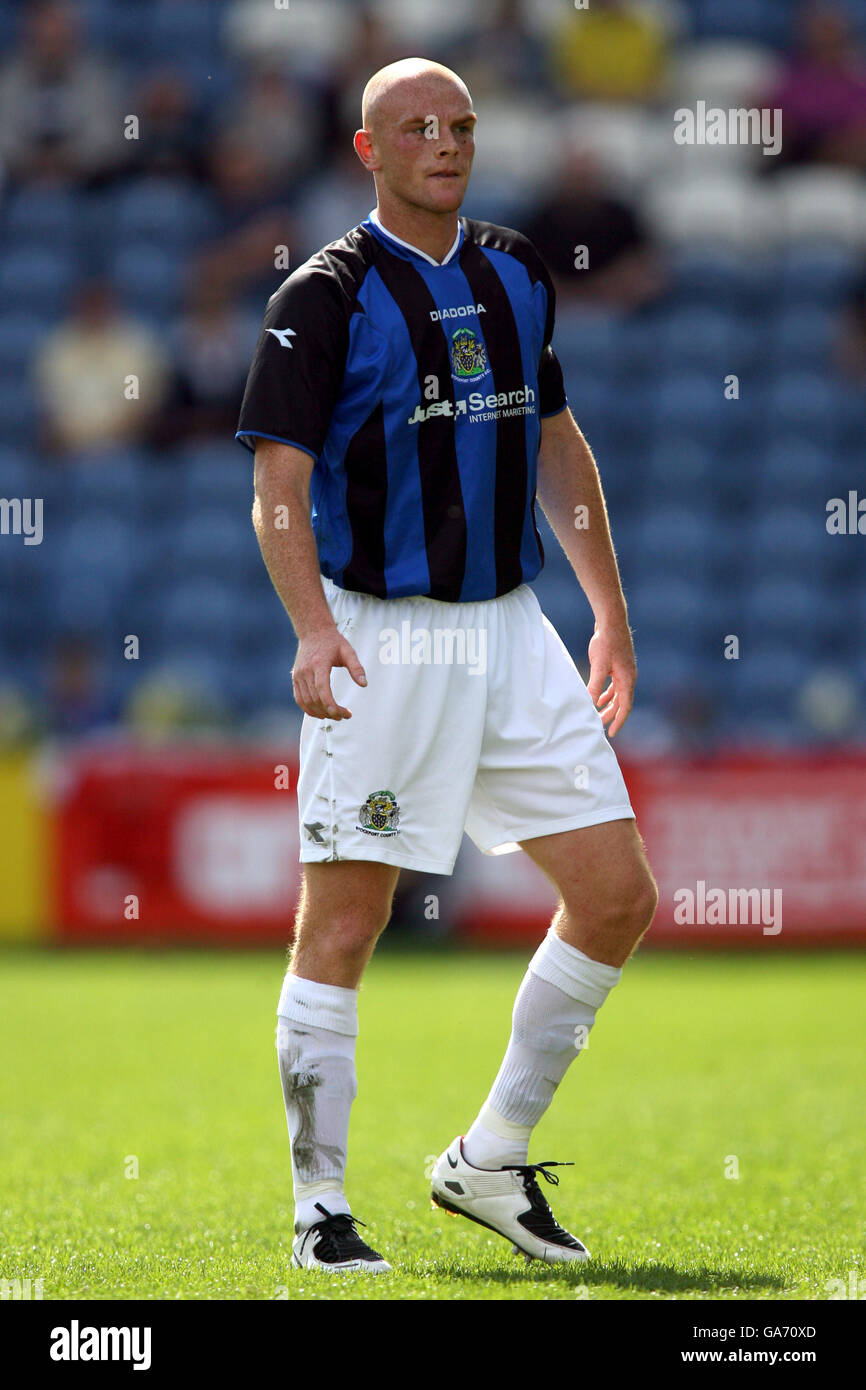 Soccer - Friendly - Stockport County v Cardiff City - Edgeley Park. Stockport County's Jason Taylor Stock Photo