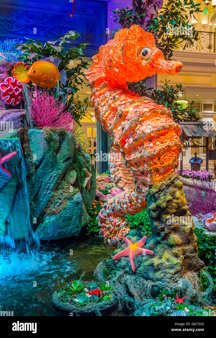 Summer season in Bellagio Hotel Conservatory & Botanical Gardens on June 14 , 2016 in Las Vegas