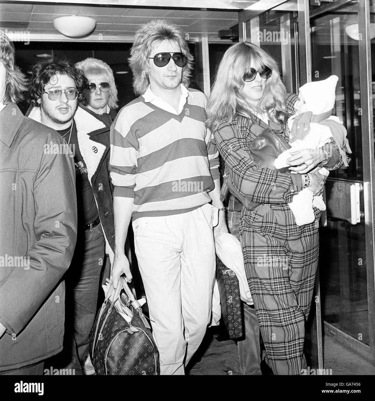 Rod Stewart and family Stock Photo