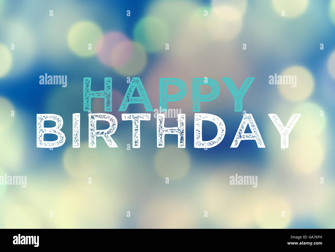 Happy Birthday mix bokeh elements background Stock Photo - Alamy