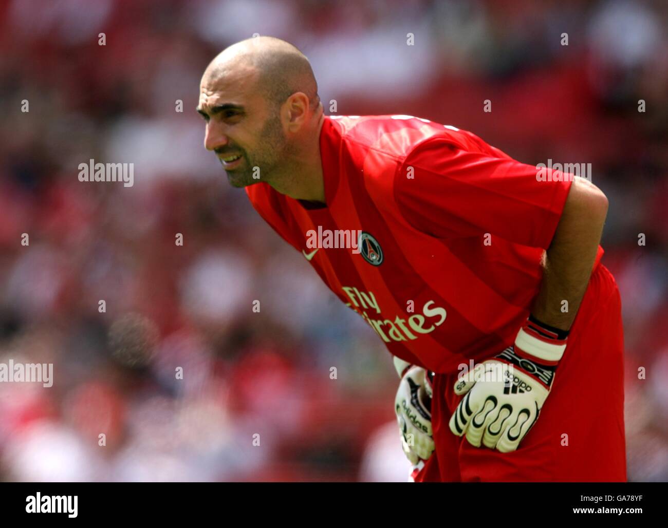 Soccer - Emirates Cup - Valencia v Paris Saint Germain - Emirates Stadium. Jerome Alonzo,Paris Saint-Germain Stock Photo