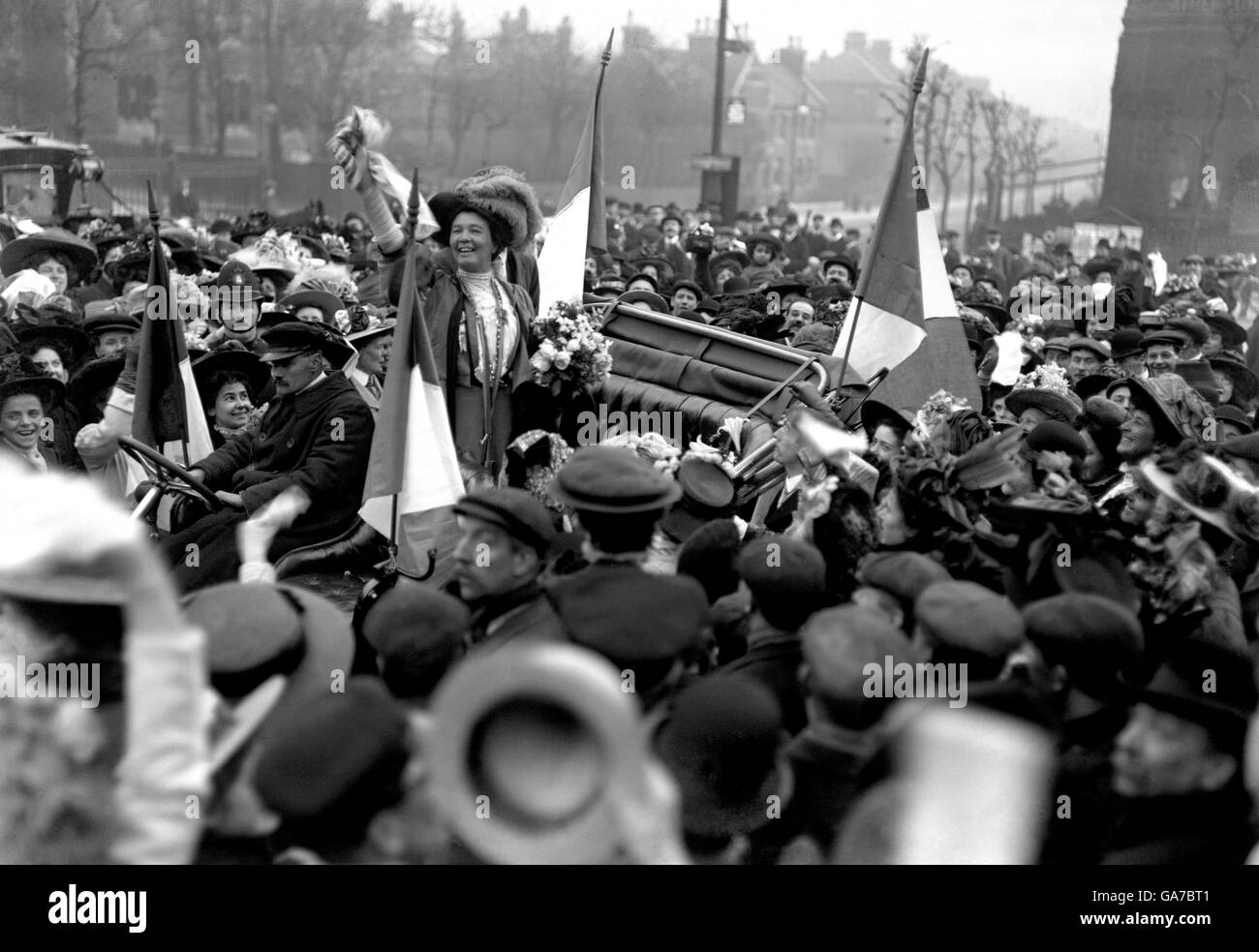 British Politics - The Suffragettes - London - 1909 Stock Photo