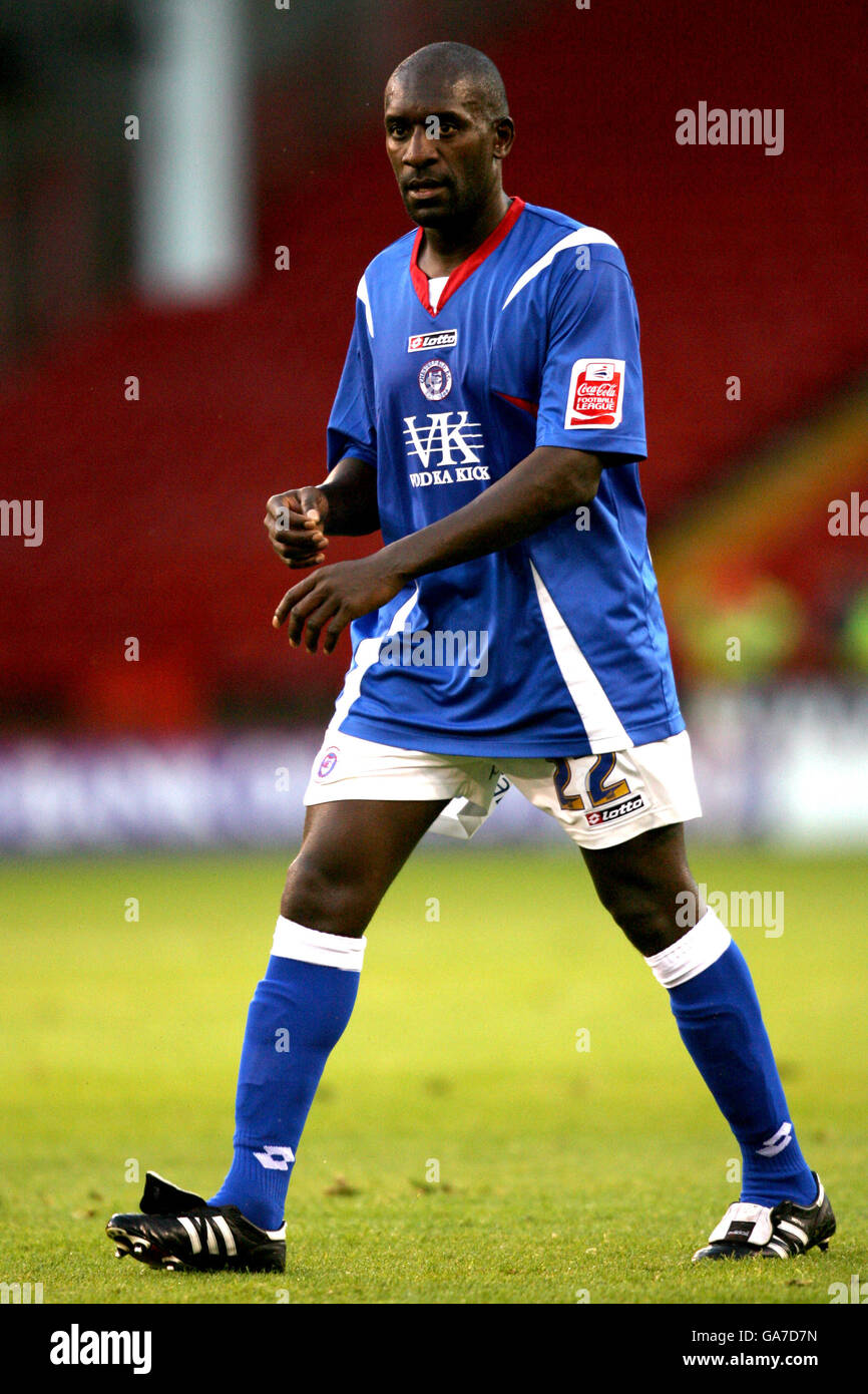 Soccer - Carling Cup - First Round - Sheffield United v Chesterfield - Bramall Lane Stock Photo