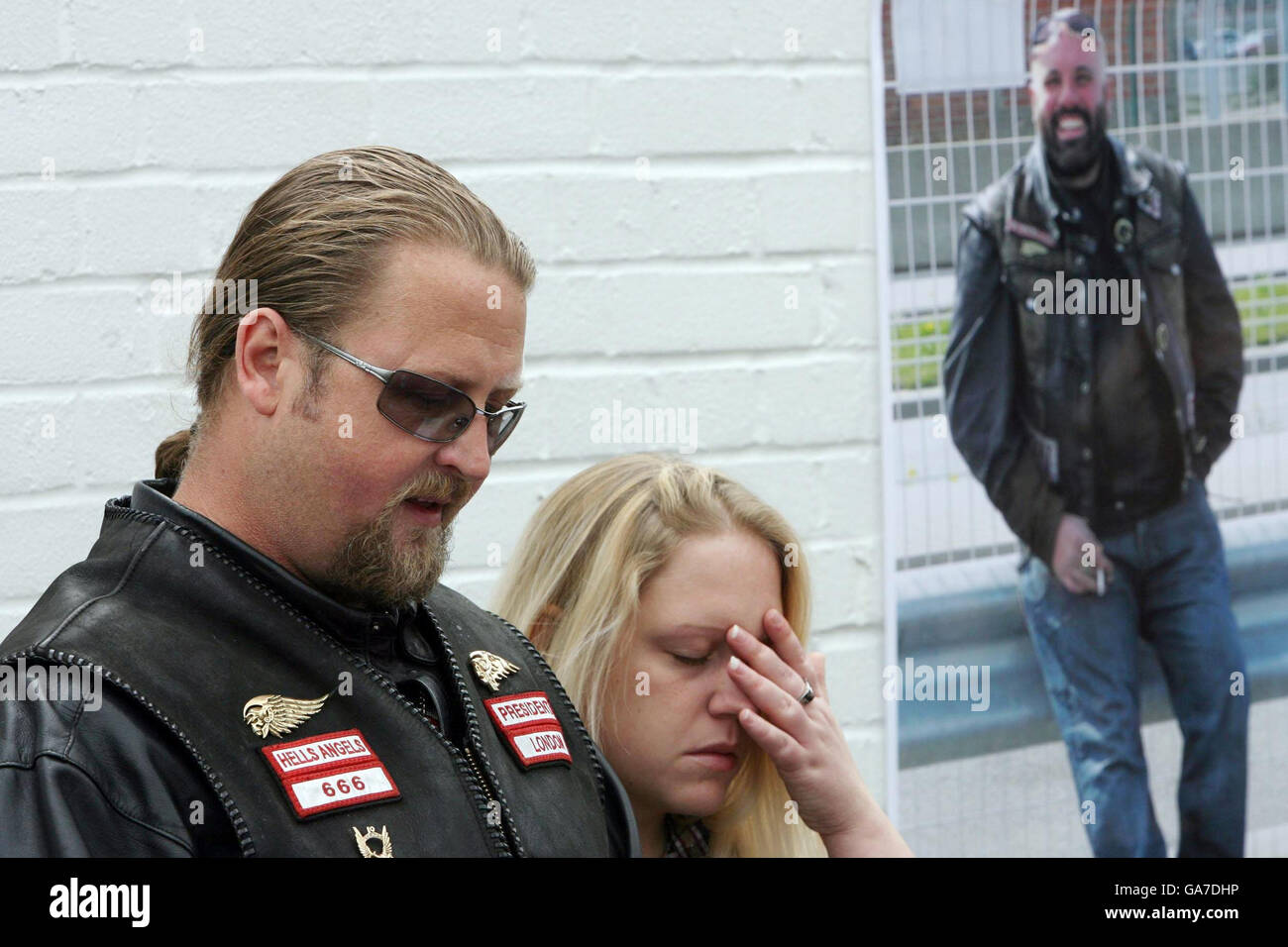 Girlfriend murdered hells angel gerry tobin pictured hi res stock