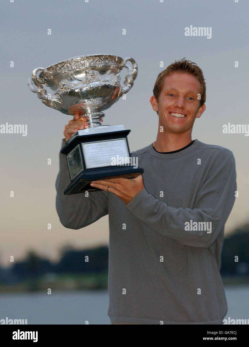Tennis Australian Open Mens Final Stock Photo Alamy