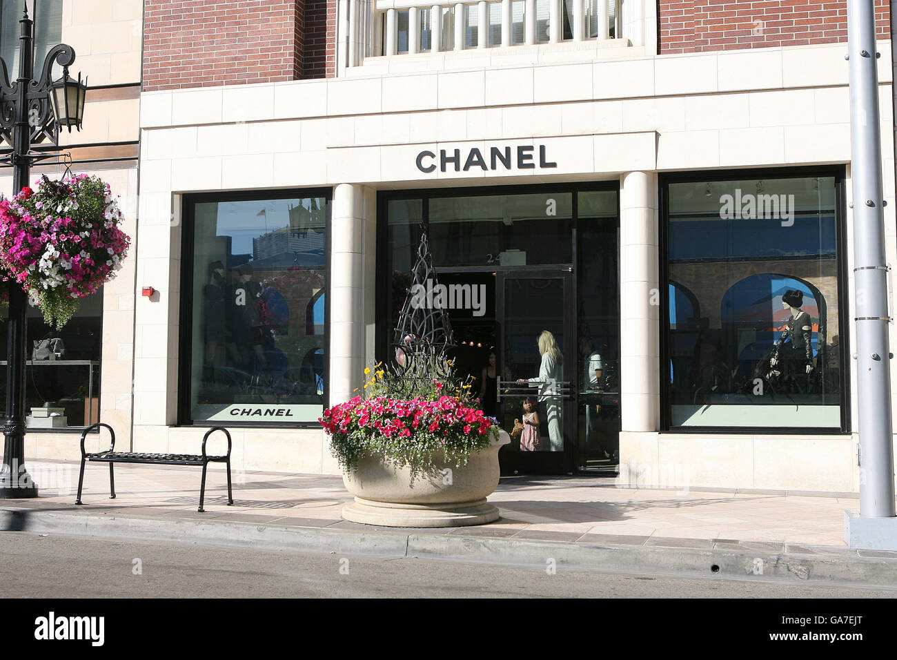 The Chanel shop on Rodeo Drive in Hollywood. Stock Photo