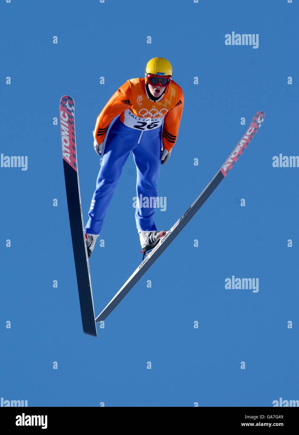 Winter Olympics - Salt Lake City 2002 - Ski Jumping - Individual K120 Stock Photo