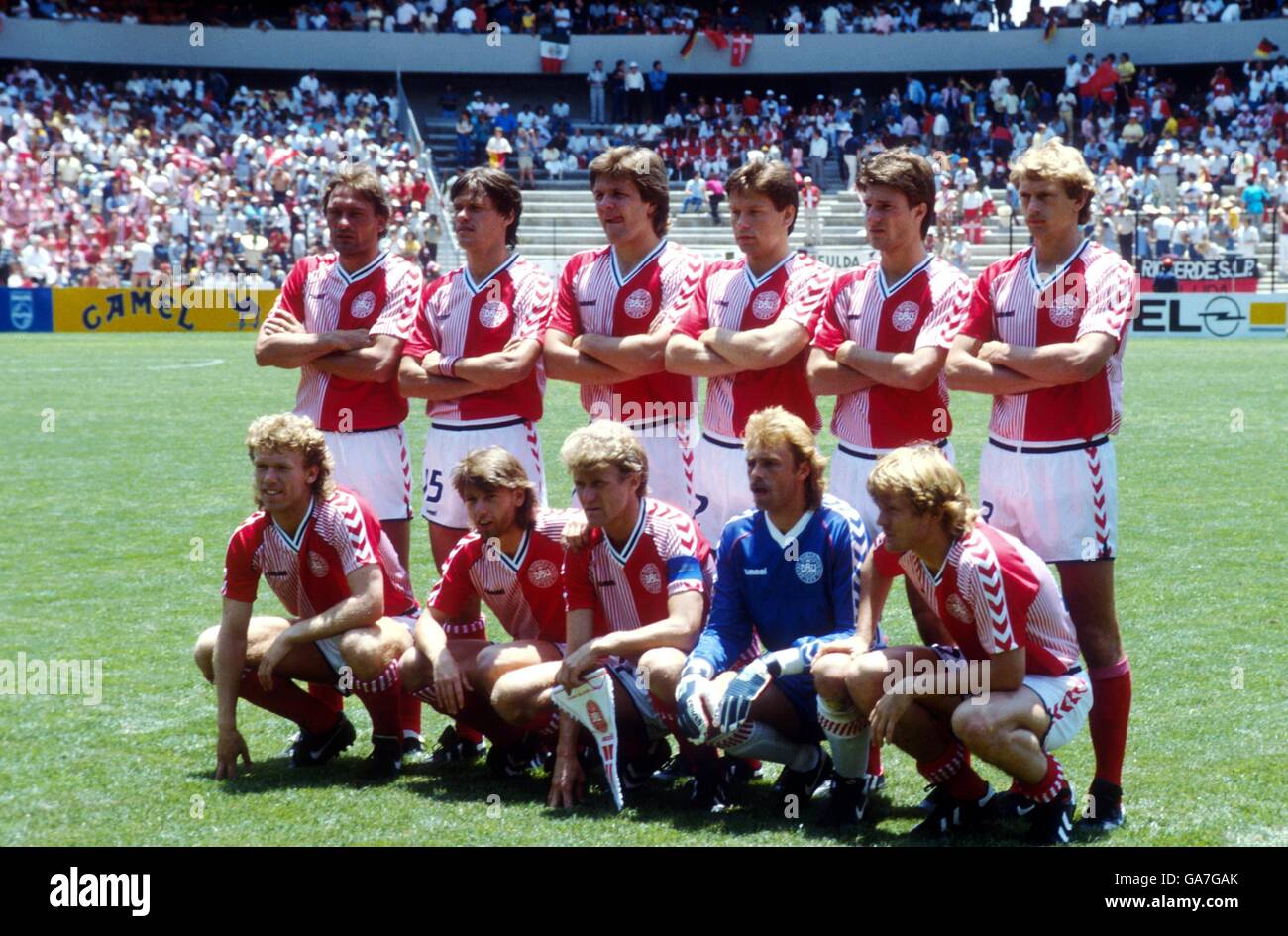Soccer - World Cup Mexico 86 - Group E - West Germany v Denmark Stock Photo