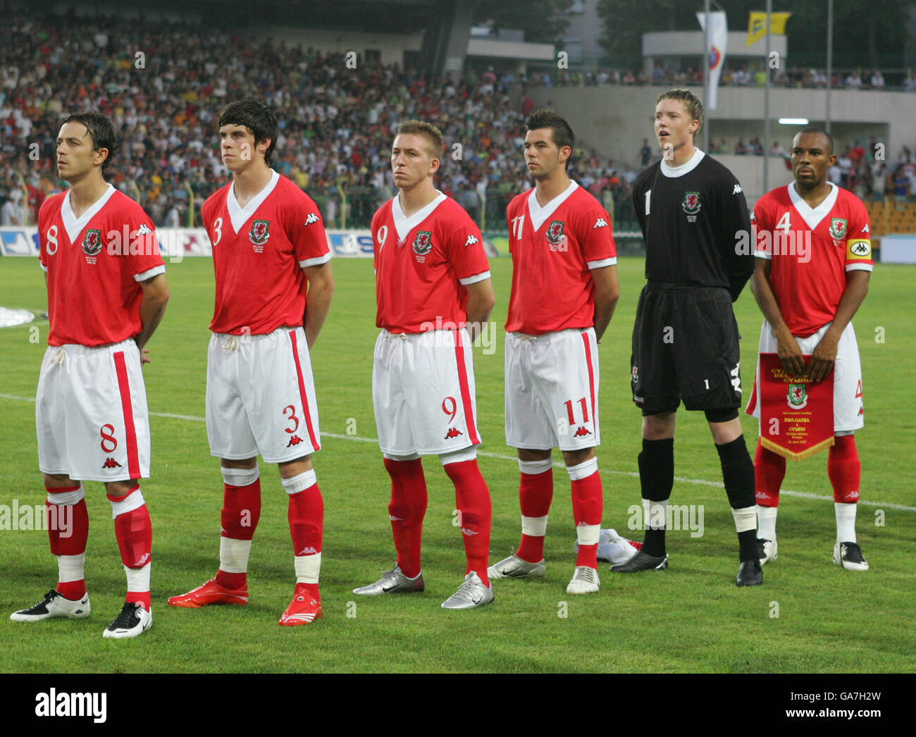 Soccer - International Friendly - Bulgaria v Wales - Naftex Stadium Stock Photo