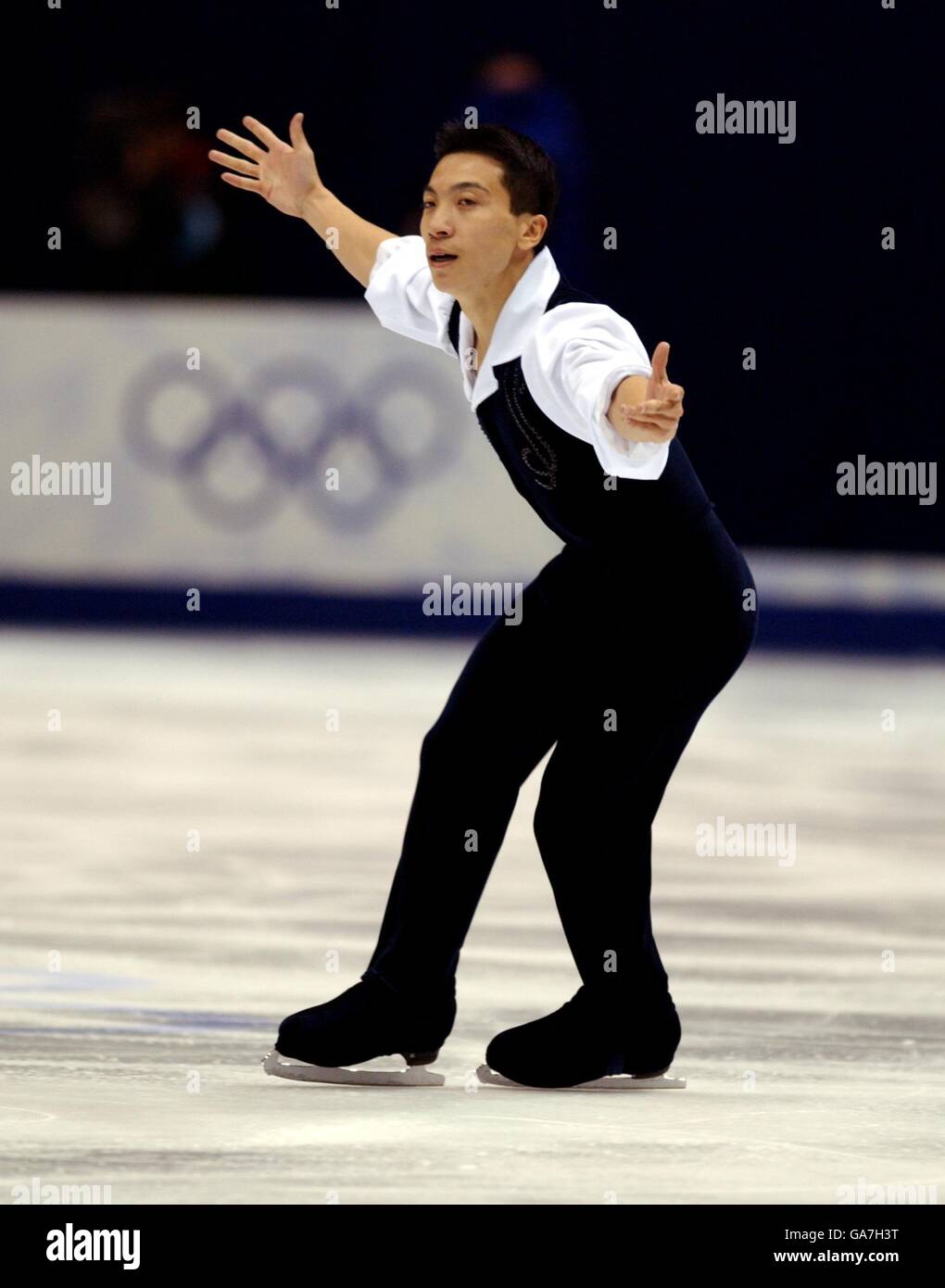 Australia’s Anthony Liu in action during his free programme Stock Photo