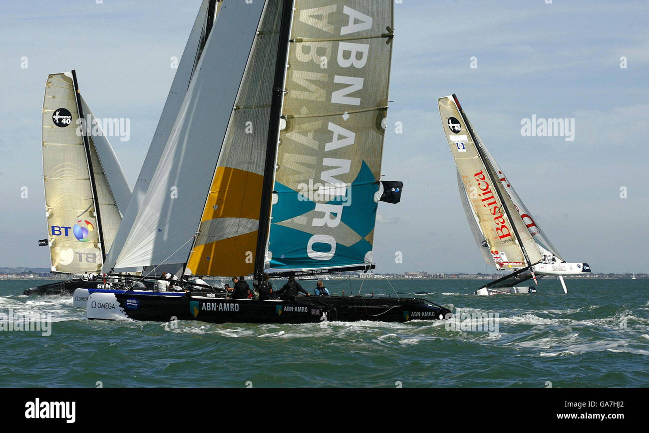 Cowea Raxe Cups The Basilica team race away from the pack in the iShares Cup race on ...
