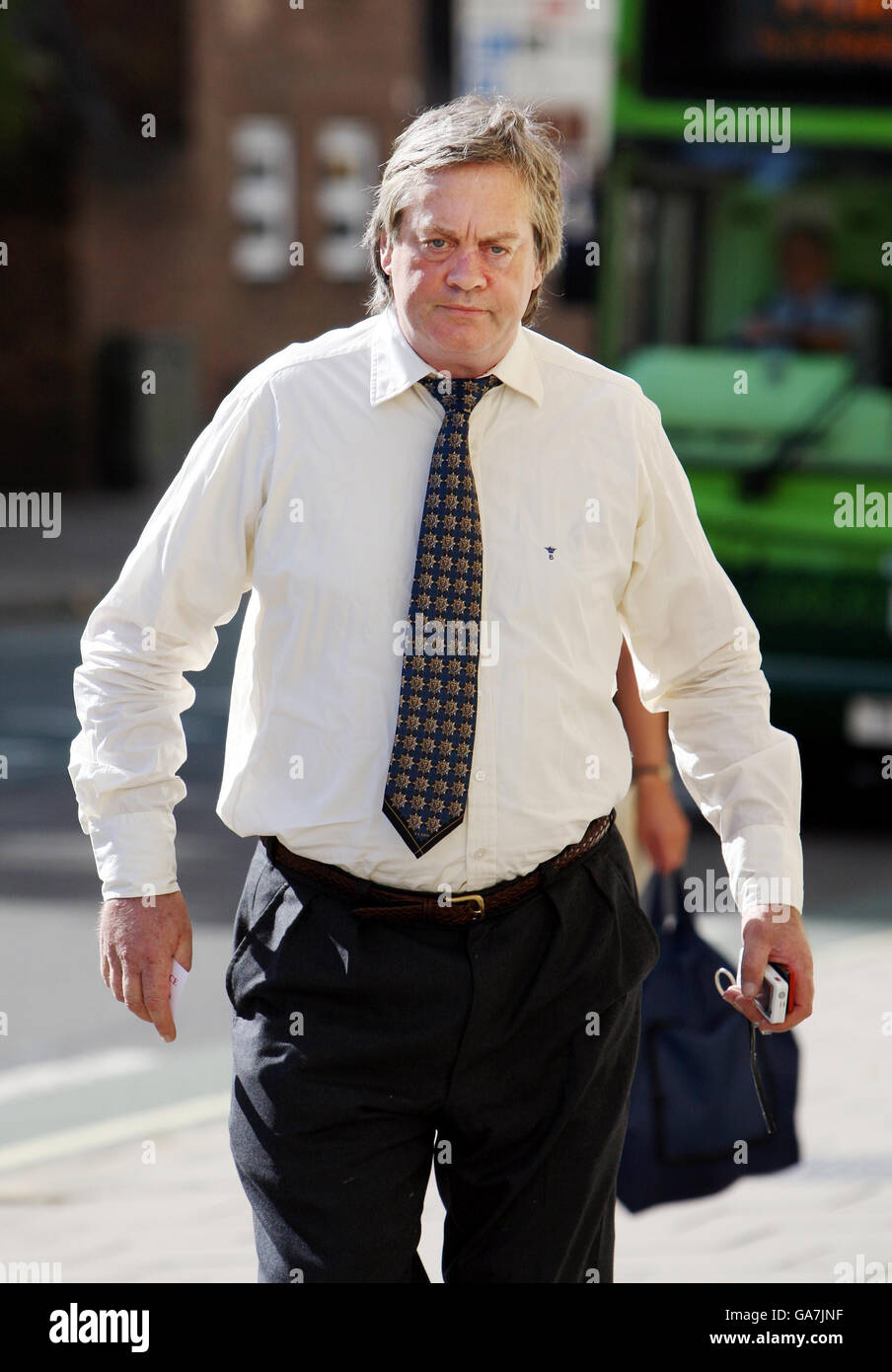 The Marquis of Blandford, Charles James Spencer-Churchill, arrives at Oxford Crown Court where he admitted a charge of dangerous driving on the A4260 between Banbury and Wootton, Oxon, in January this year. Stock Photo