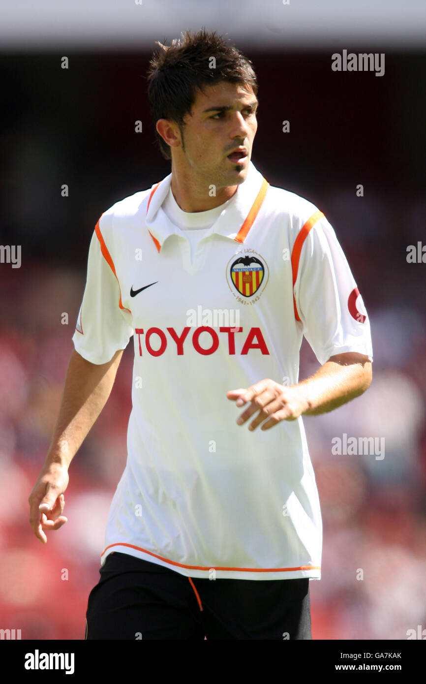 Valencia 2005-06 Away Shirt (M) (Excellent) (David Villa 7