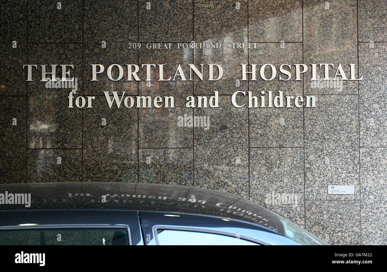 The Portland Hospital Stock Photo Alamy