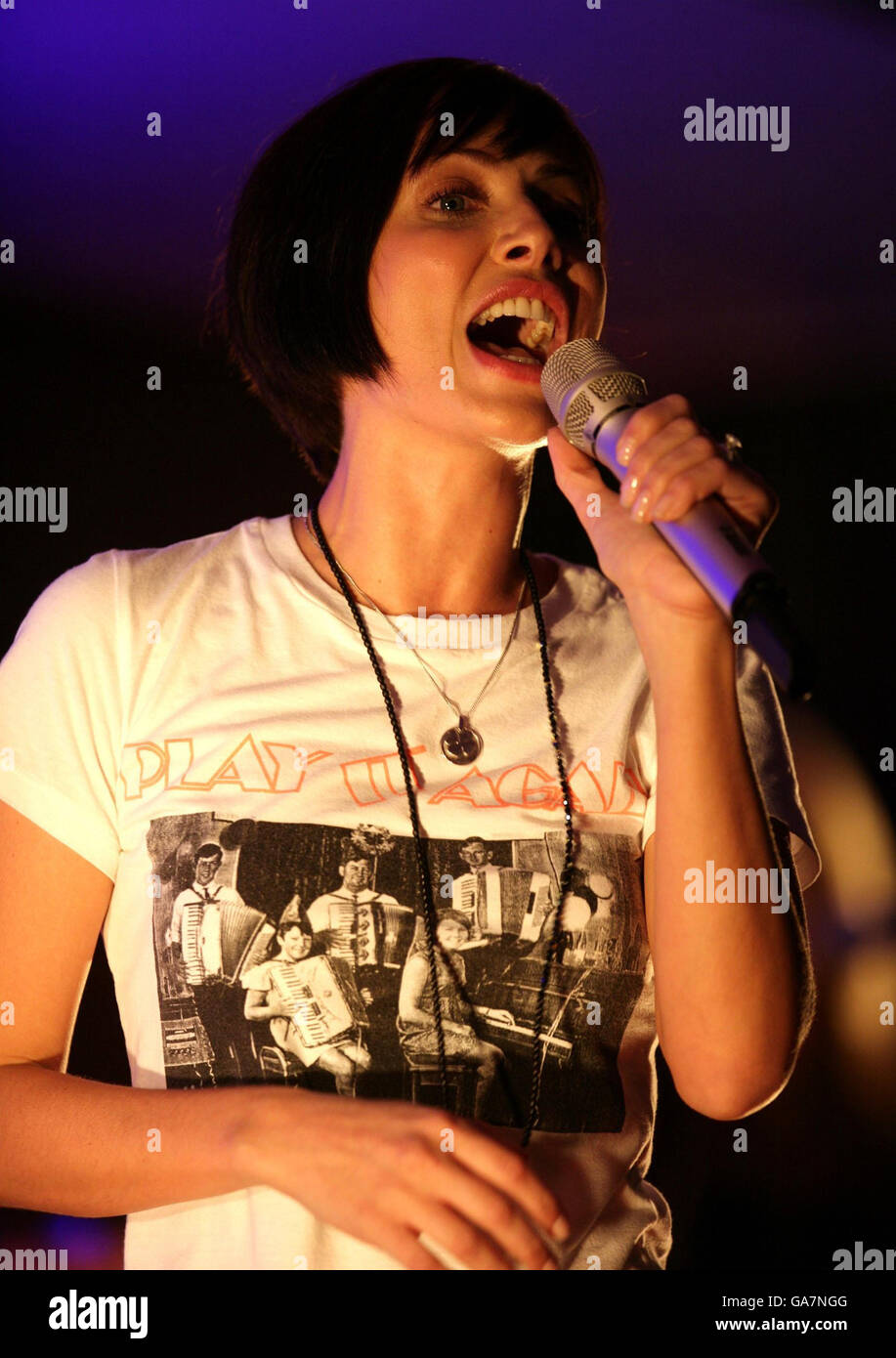 Natalie Imbruglia performs her new single Glorious at an exclusive