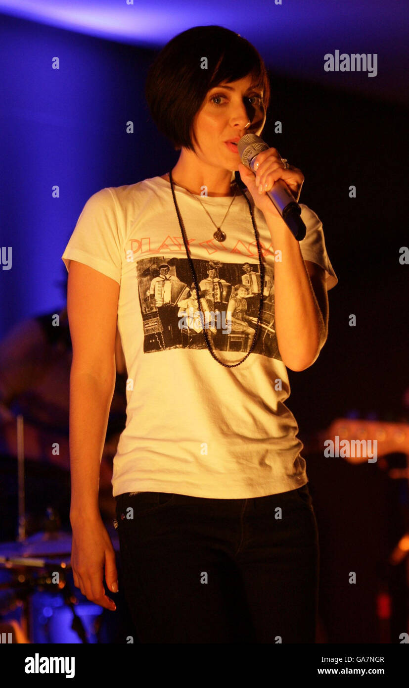 Natalie Imbruglia performs her new single Glorious at an exclusive