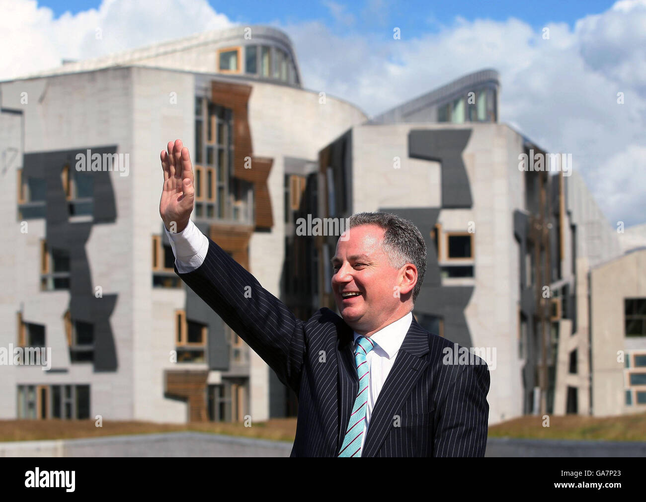 Former Scotland First Minister Jack McConnell, who has today resigned as leader of the Labour Party in Scotland, pictured at Dynamic Earth, Edinburgh. Stock Photo