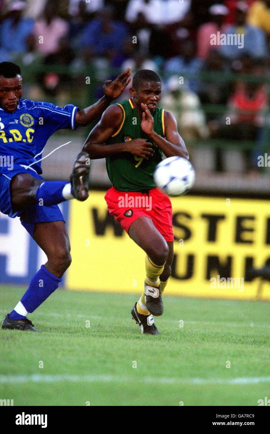 Soccer - African Nations Cup Mali 2002 - Group C - Cameroon v  DR Congo Stock Photo