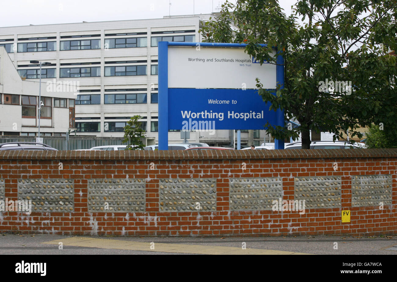 General view of Worthing Hospital on Lyndhurst Roard in the West Sussex