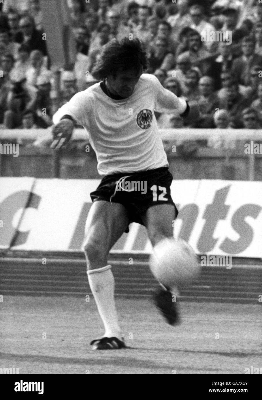 Soccer - World Cup West Germany 74 - Group One - West Germany v East Germany. Wolfgang Overath, West Germany Stock Photo