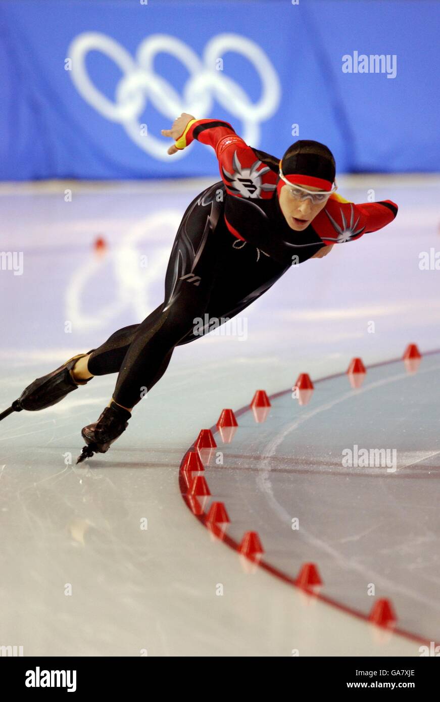 Winter Olympics - Salt Lake City 2002 - Speed Skating - Women's 1000m Stock Photo