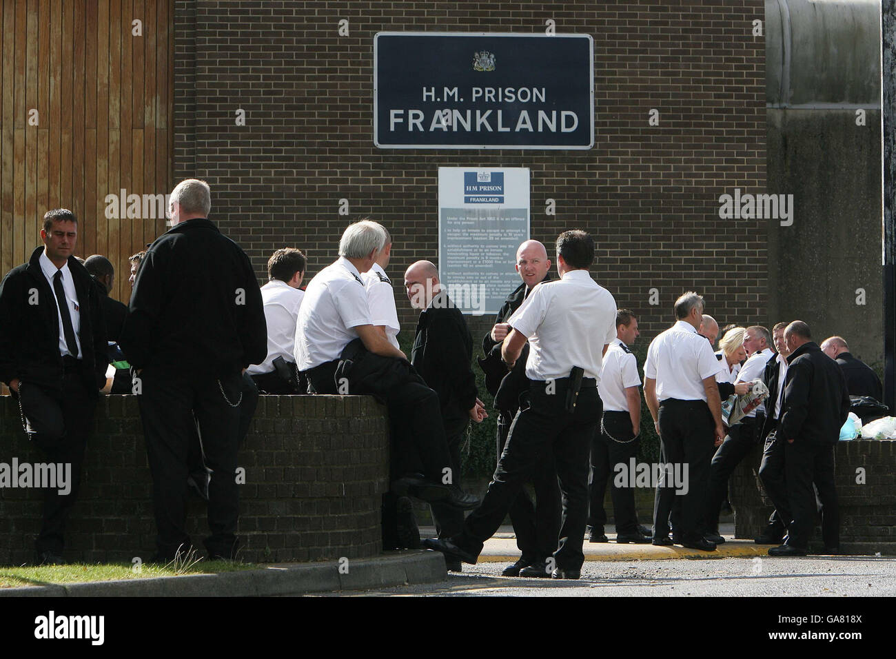 Hmp Risley Strike Prison officers strike Stock Photo - Alamy