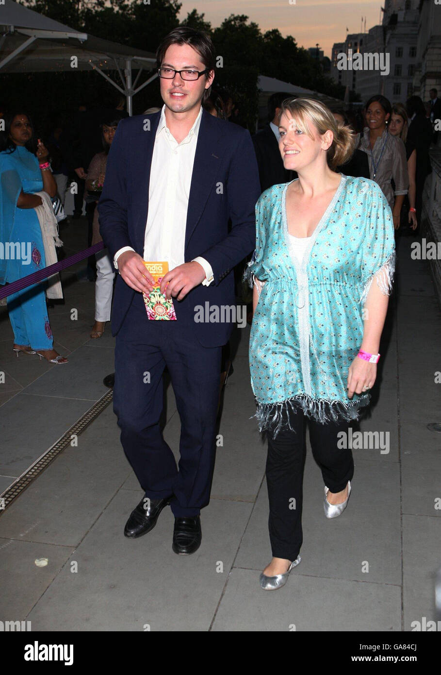 Harry Lopes and Laura Parker-Bowles arrive at the world premiere of Chak De  India (Go For It India) at Somerset House in London Stock Photo - Alamy