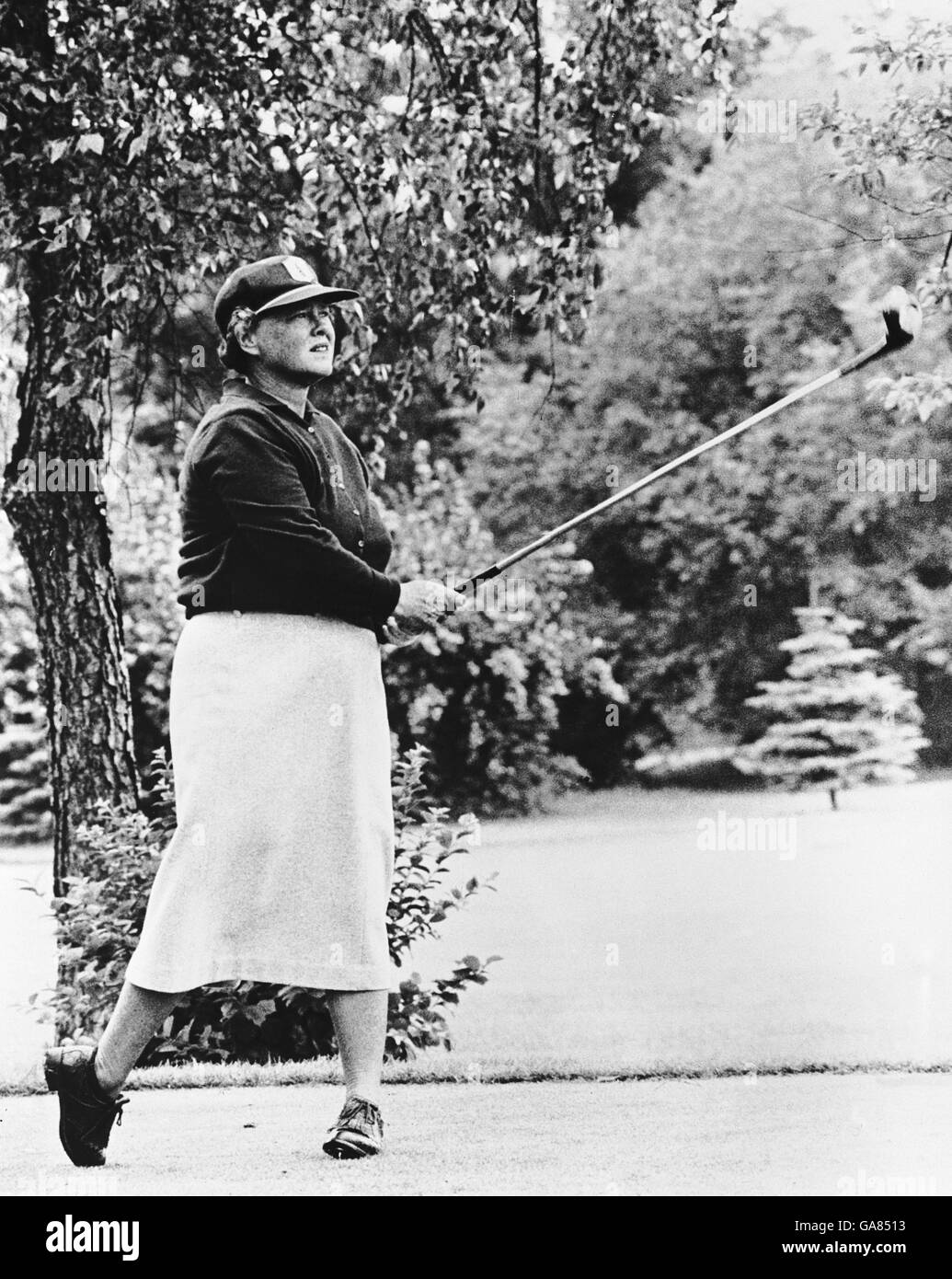 Women's Golf. Patty Berg in action Stock Photo