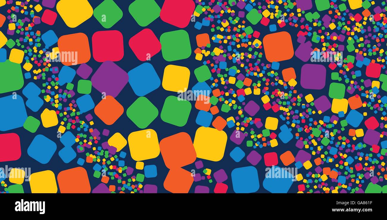 Square rainbow colorful geometrical abstract background Stock Vector ...