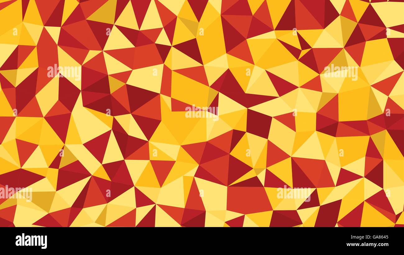 Abstract red orange vector lowploly of many triangles background for ...