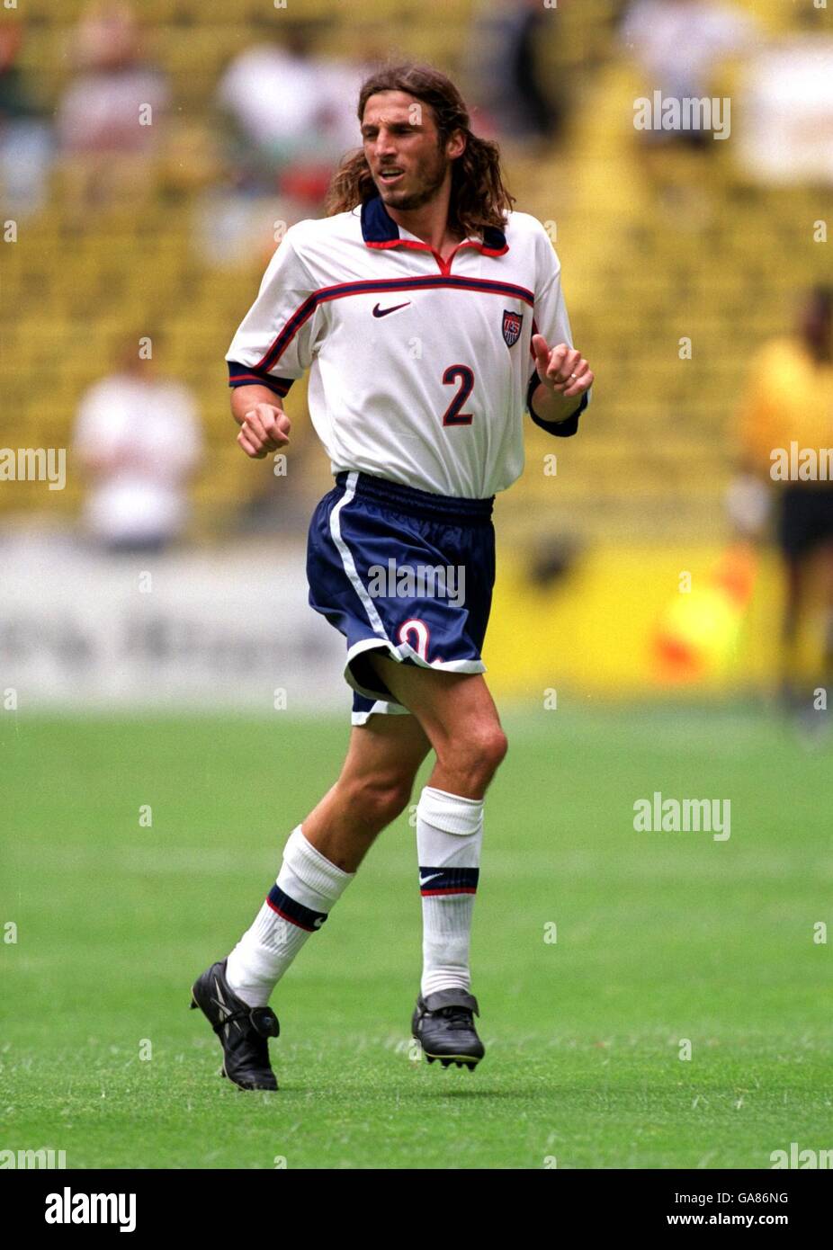 Soccer - Confederations Cup Mexico 1999 - USA v Mexico. Frankie Hejduk, USA Stock Photo