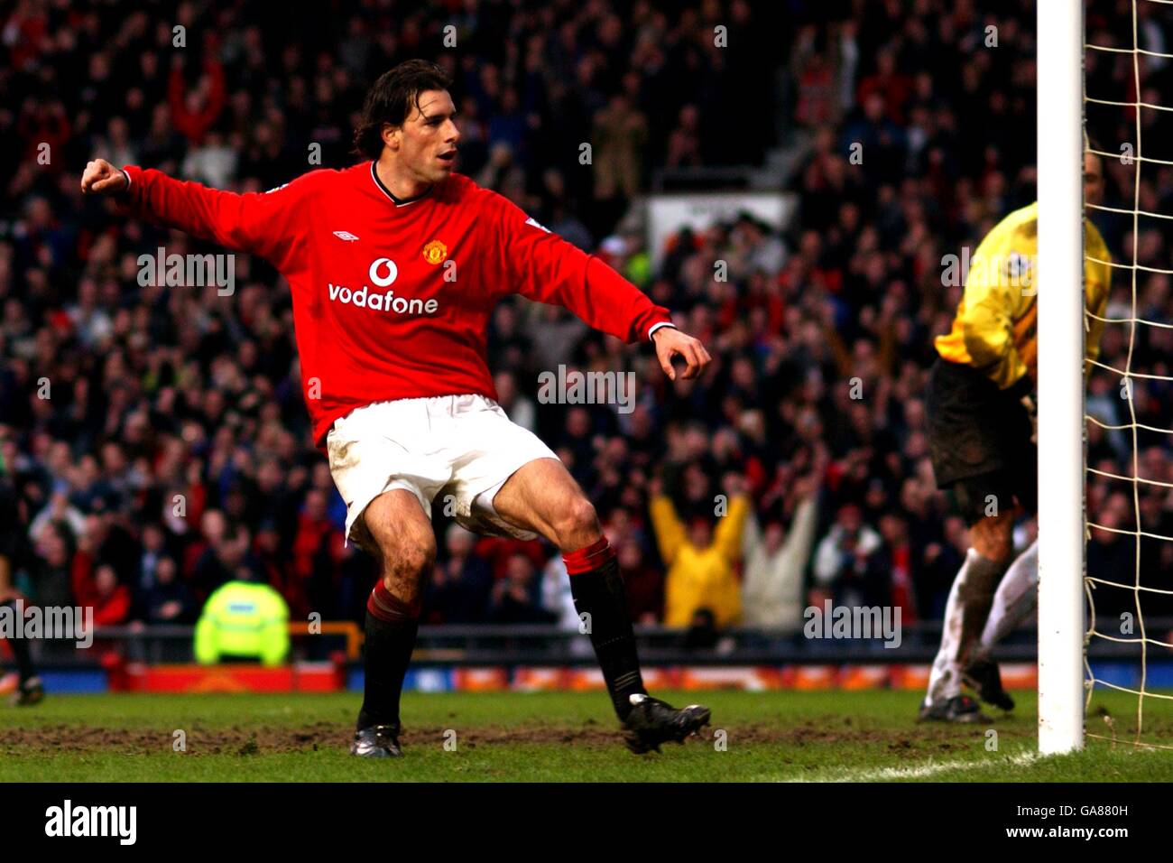 Manchester United's Ruud Van Nistelrooy Celebrates Scoring From The ...