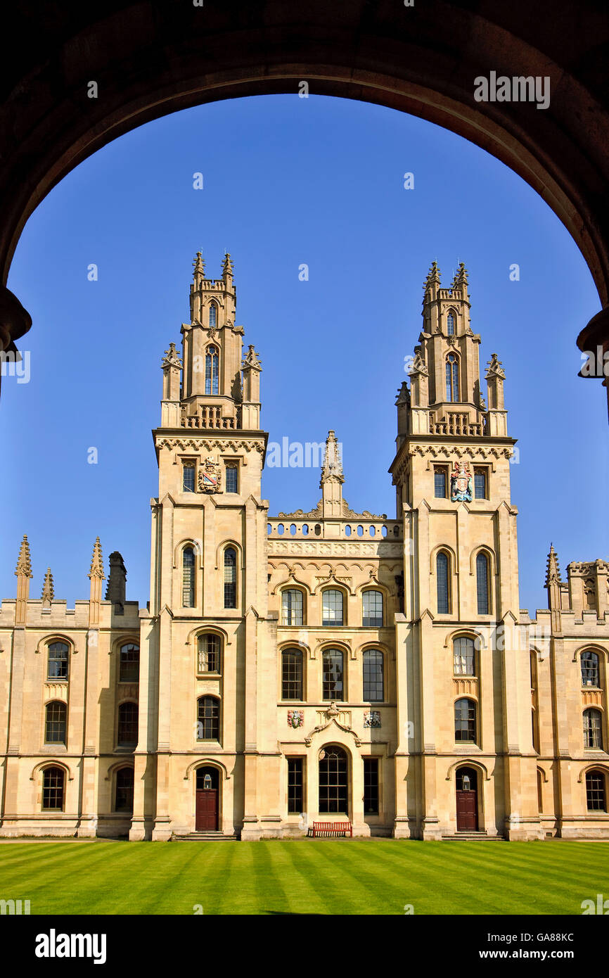 UK Oxford All Souls College Stock Photo