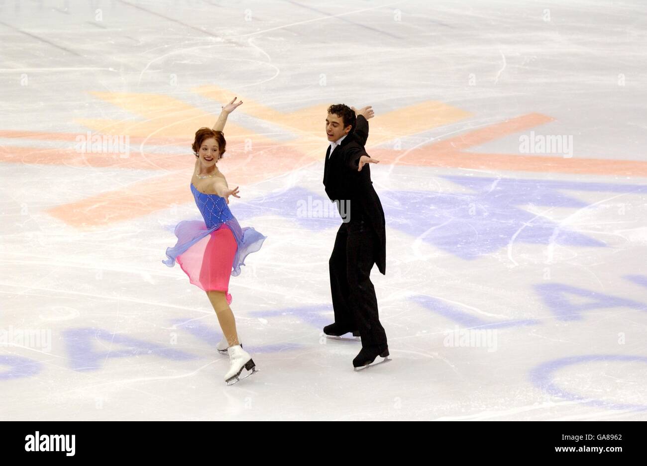 Winter Olympics - Salt Lake City 2002 - Figure Skating - Ice Dancing - Compulsory Dance Stock Photo