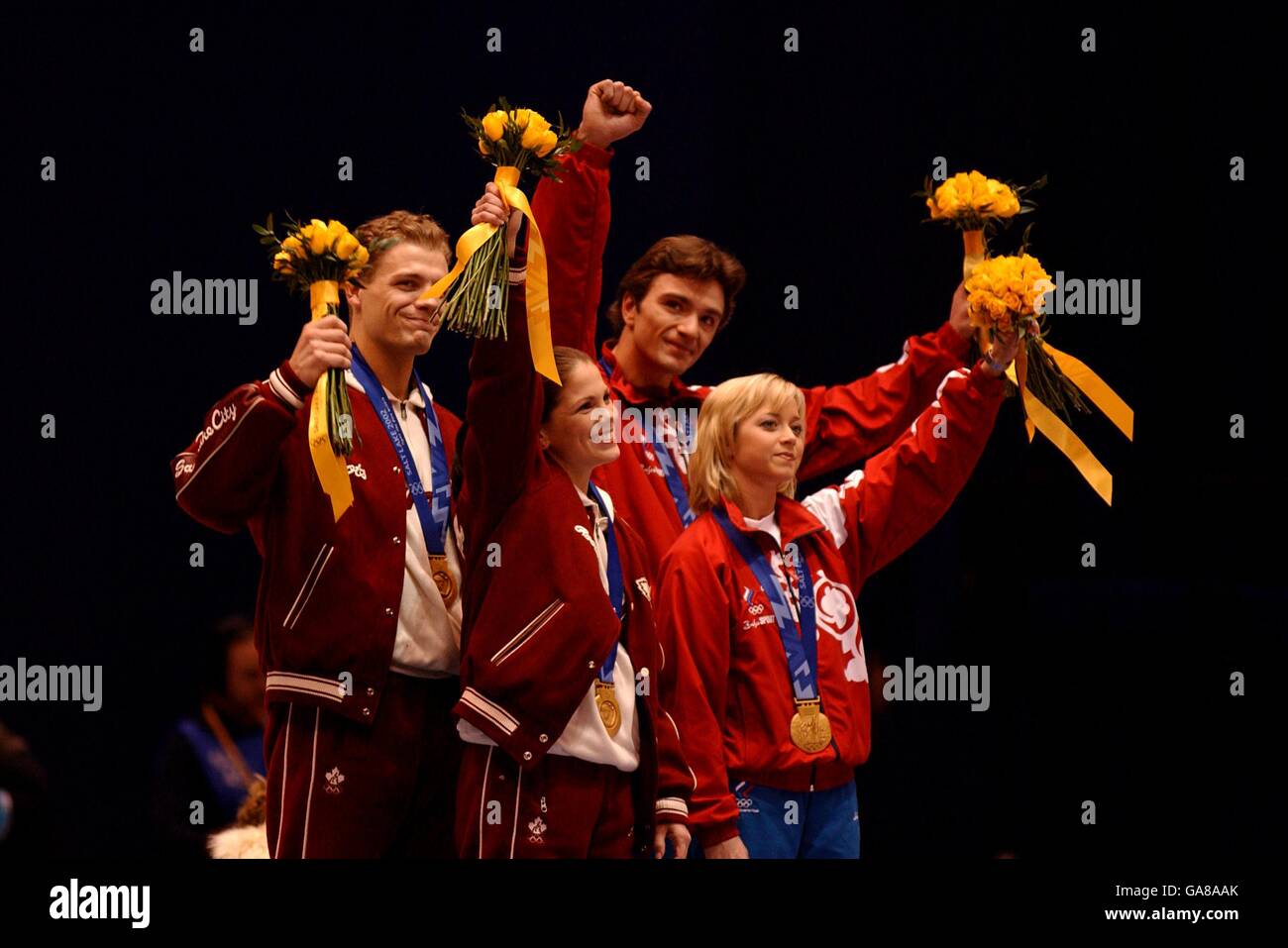 Winter Olympics Salt Lake City 2002 Figure Skating Pairs Stock