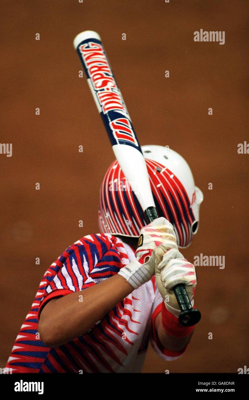 Sydney 2000 Olympic Games Womens Softball Final. Batting Stock