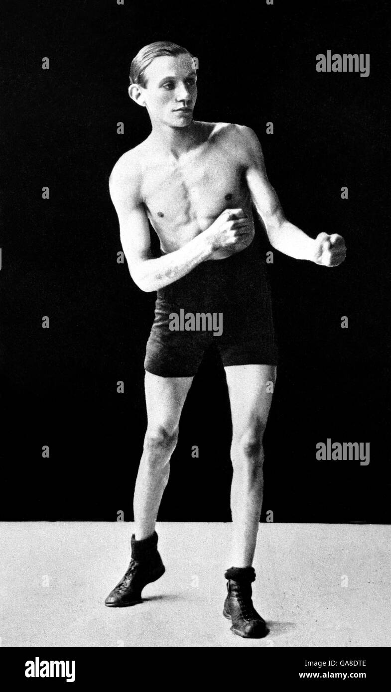 Jimmy Wilde was the first official world flyweight champion. Stock Photo