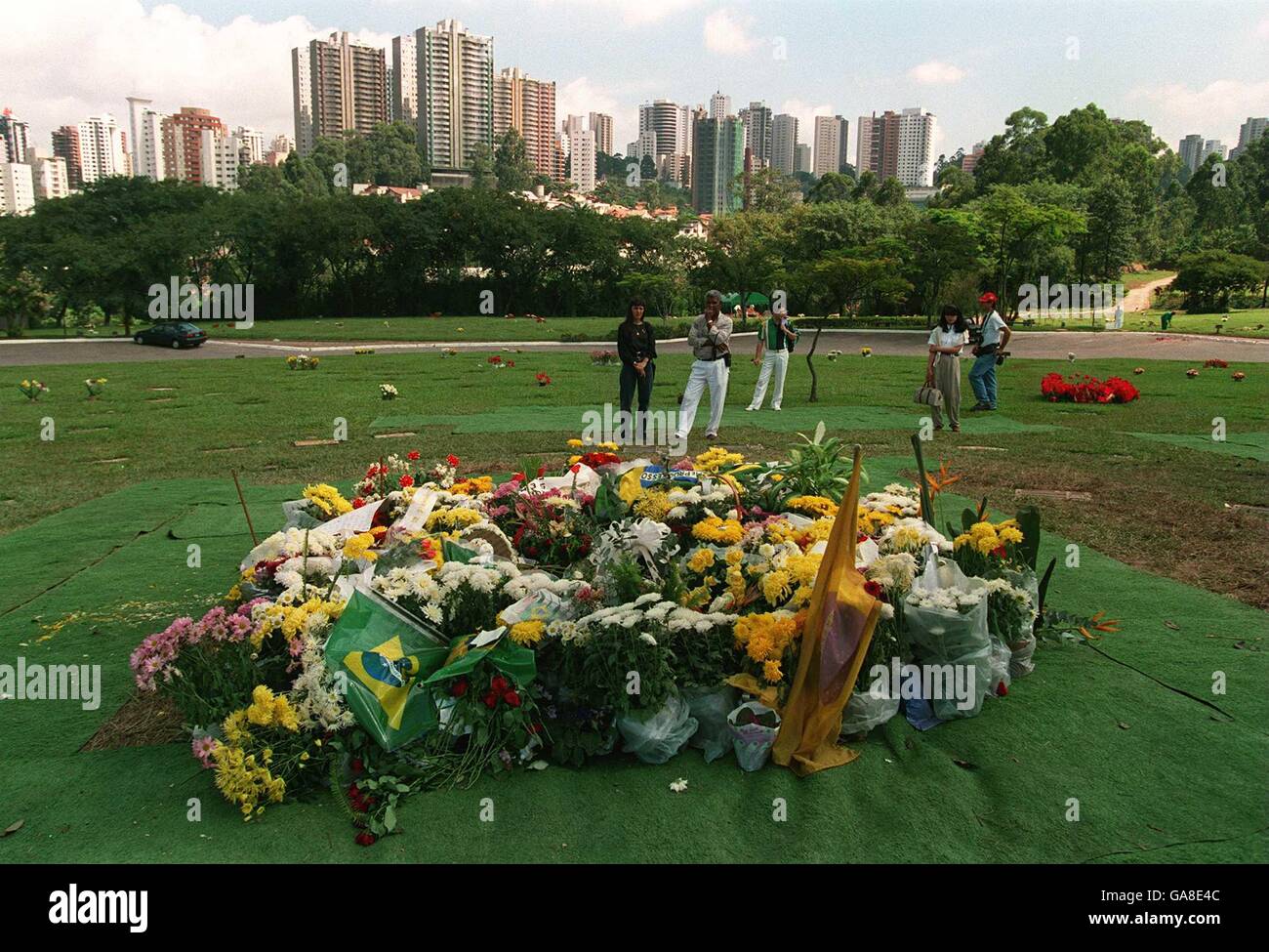 Formula One - Ayrton Senna Grave. The grave of Ayrton Senna in Sao