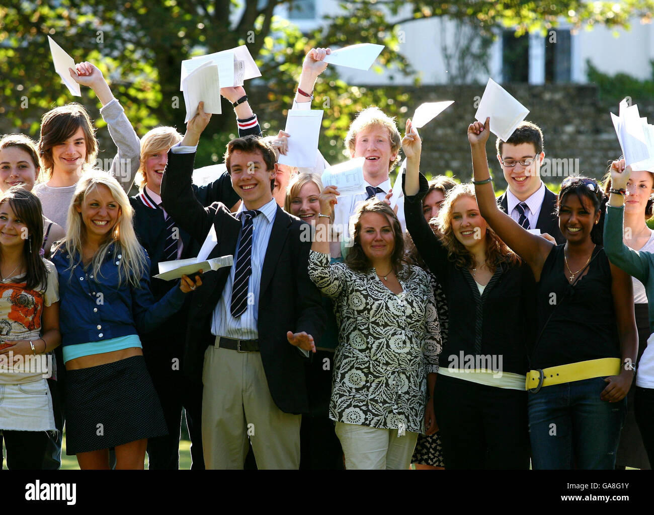 Alevel students results hi-res stock photography and images - Alamy