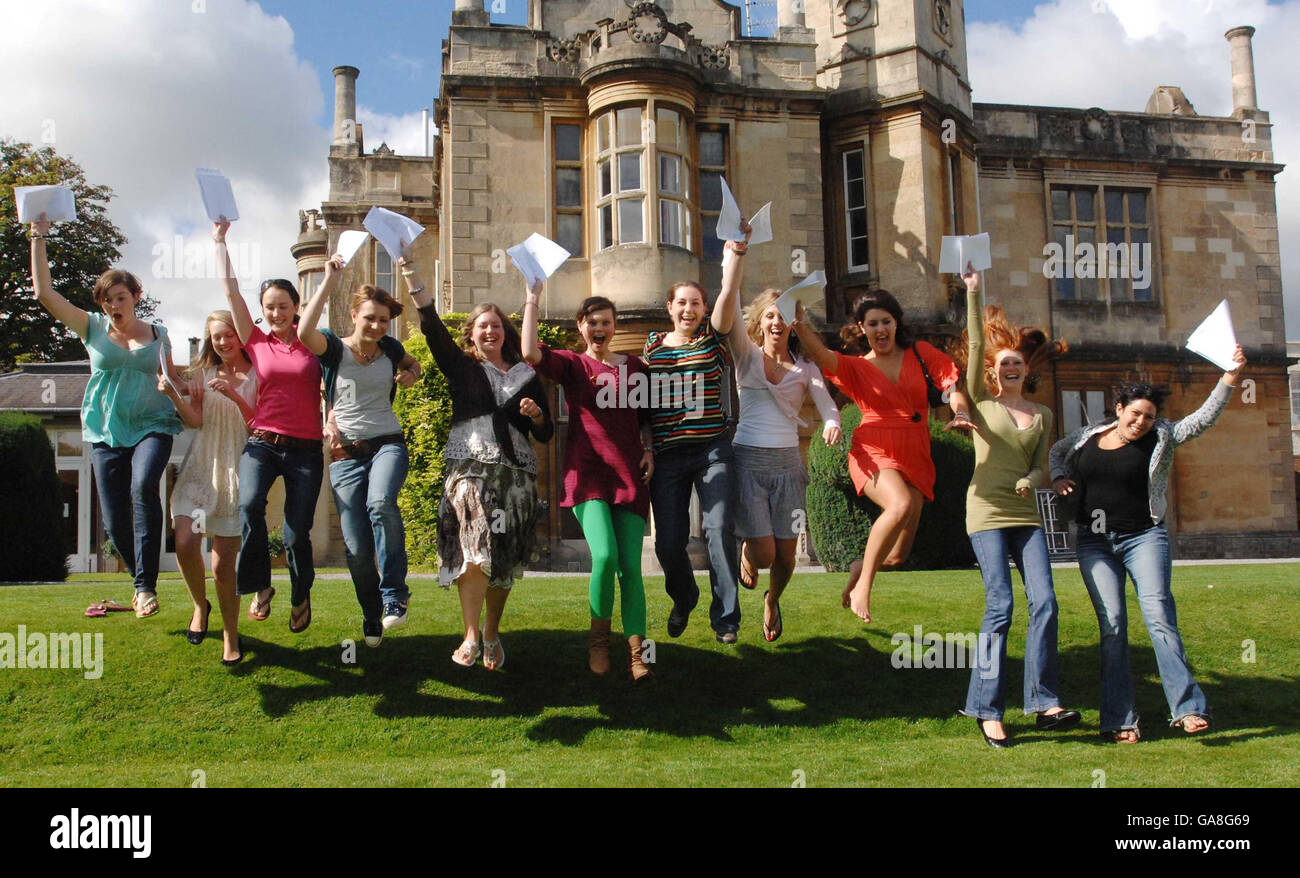 Celebrate receiving a level results hi-res stock photography and images ...