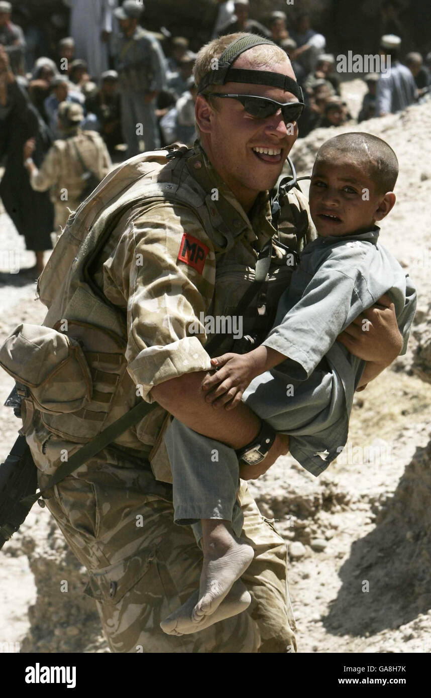 British troops in Afghanistan Stock Photo