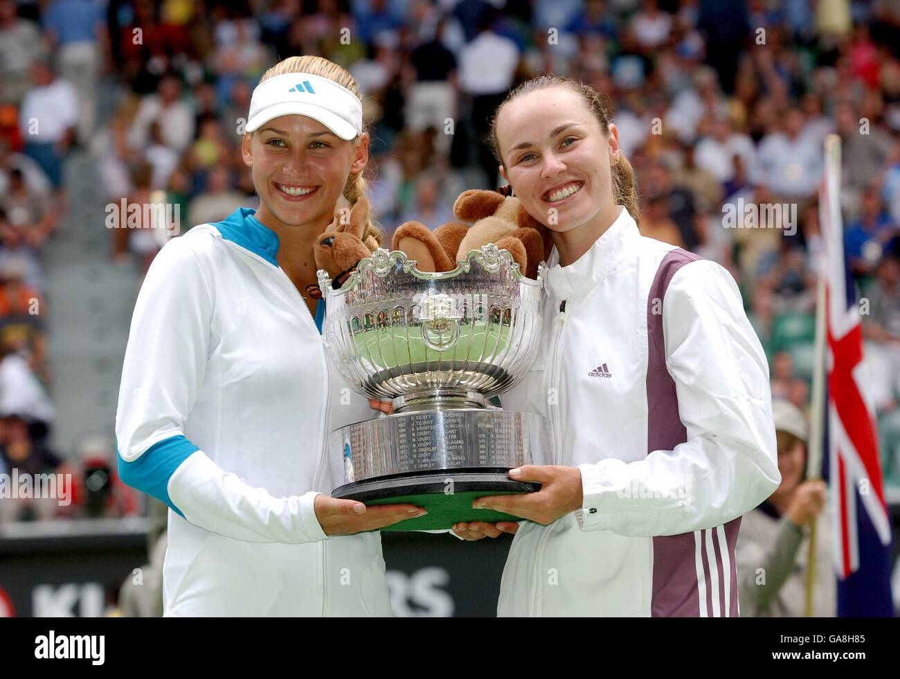 Tennis Australian Open Womens Doubles Finals. Anna Kournikova and