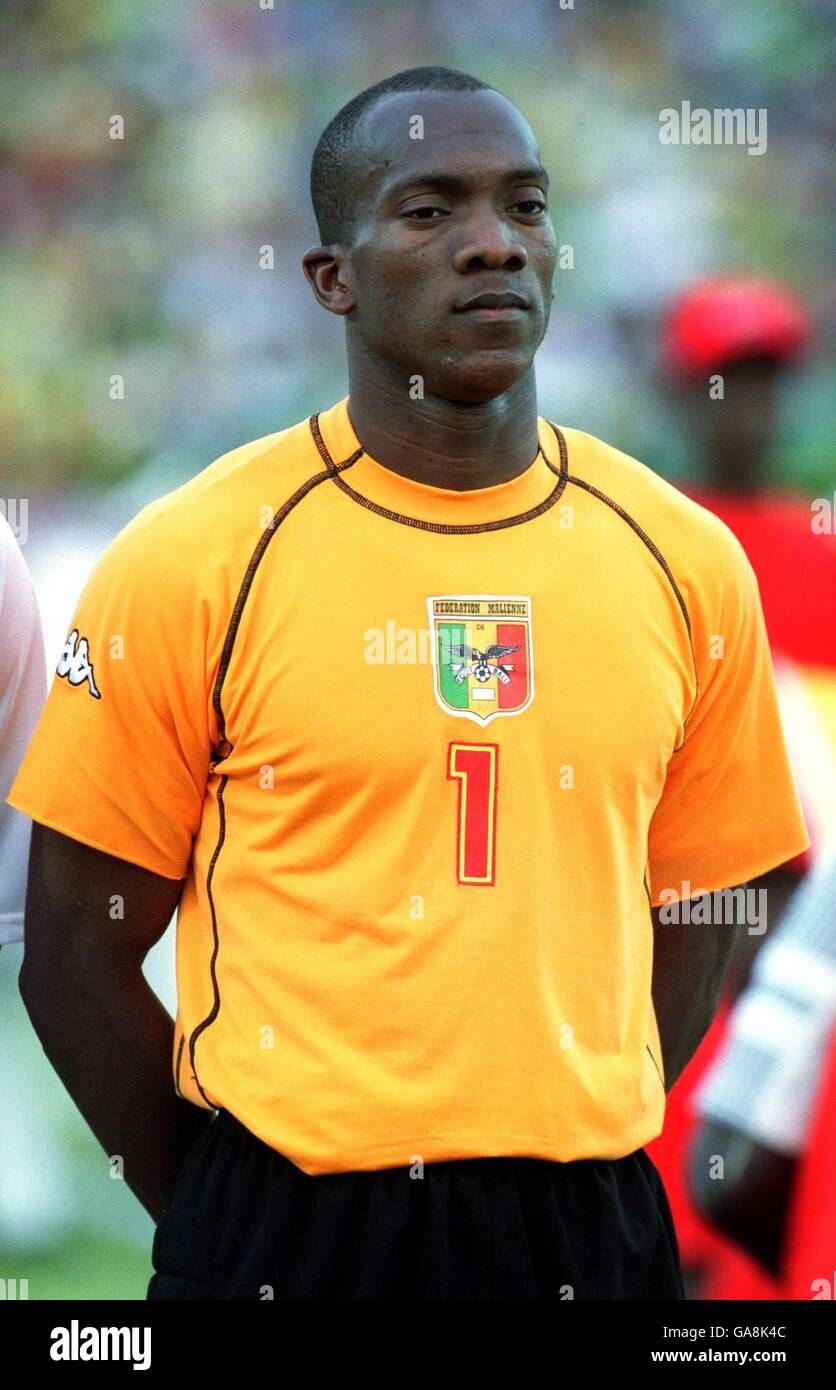 Soccer - African Nations Cup Mali 2002 - Group A - Mali v Algeria. Mahamadou Sidibe, Mali goalkeeper Stock Photo