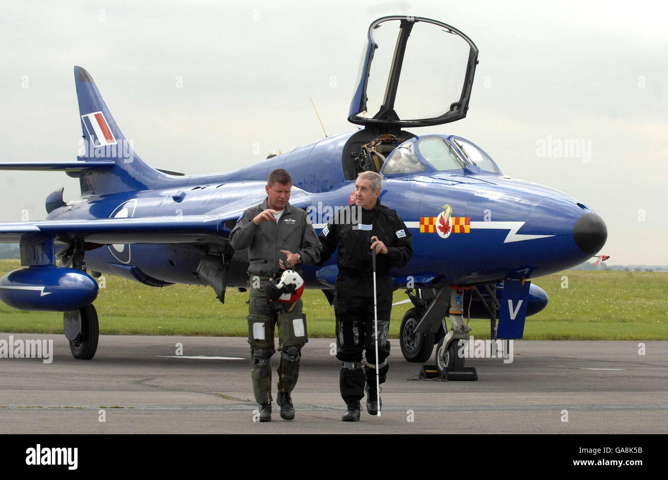 Blind pilot on fighter jet flight Stock Photo Alamy