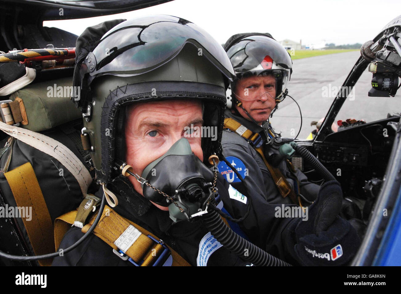 Blind pilot on fighter jet flight Stock Photo Alamy
